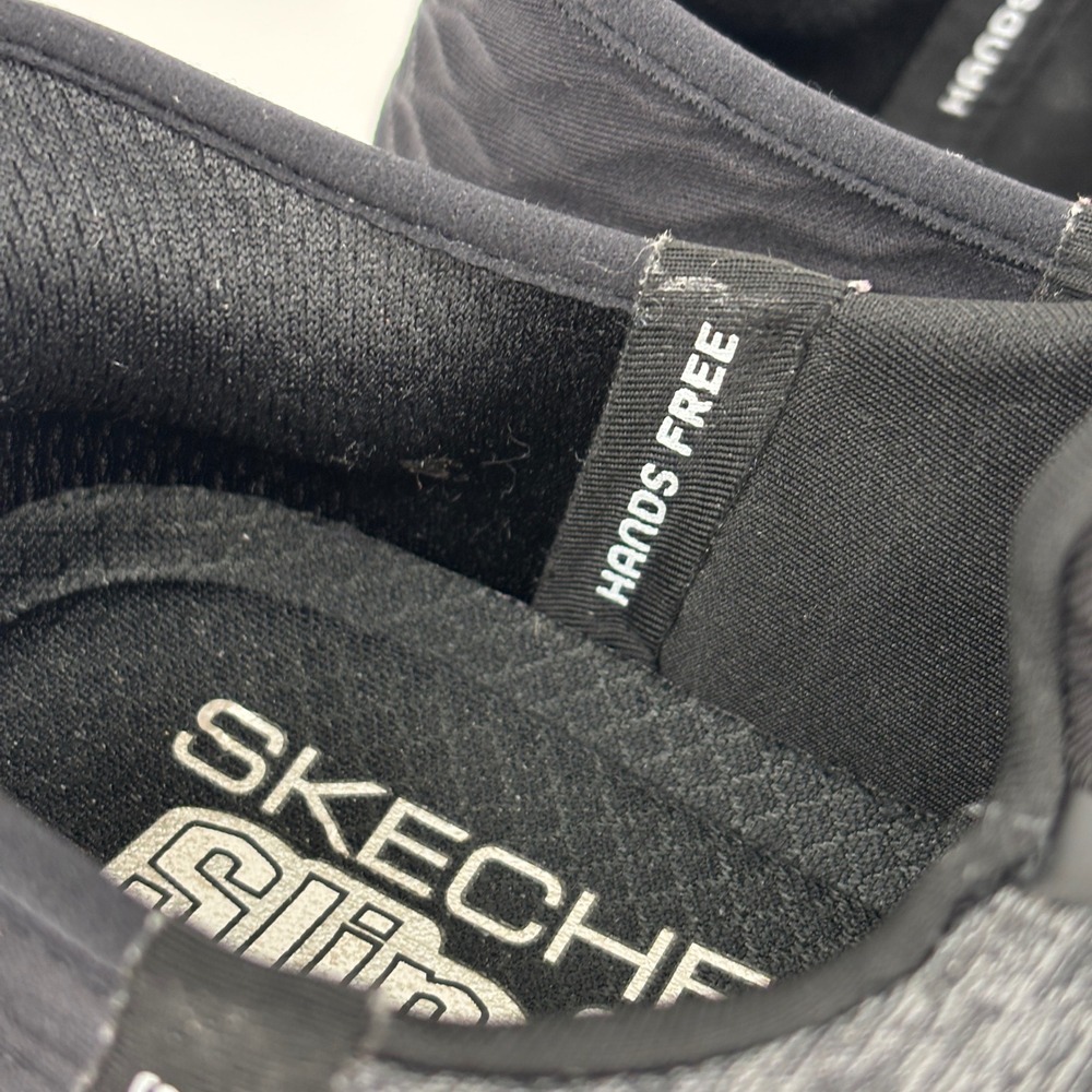 Skechers Slip-ins Sneaker Ultra Flex 3.0 Smooth Step Womens 9 Black White 149937 - Picture 7 of 11